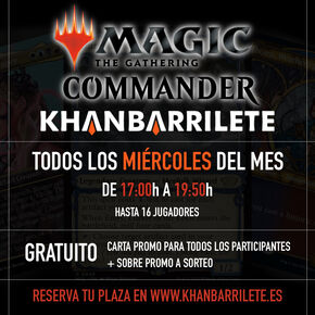 Juego semanal friendly Commander (17:00-19:50)