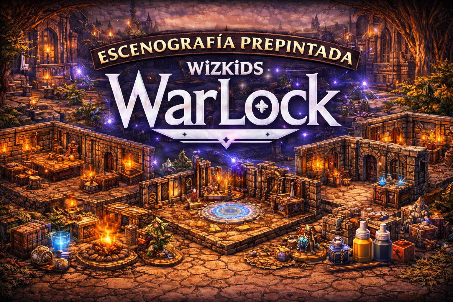 Escenografía pre-pintada Warlock