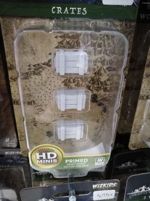D&D / Dungeons / Pathfinder Unpainted Minis: Crates
