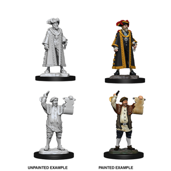 WizKids Deep Cuts Unpainted Miniatures - Mayor & Town Crier