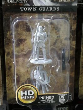 D&D / Dungeons / Pathfinder Unpainted Minis: Town Guards D&D / Dungeons / Pathfinder Unpainted Minis: Town Guards
