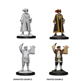 WizKids Deep Cuts Unpainted Miniatures - Mayor & Town Crier