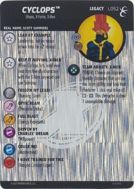 Cyclops #L052 Marvel Heroclix: X-Men Rise and Fall Legacy Card