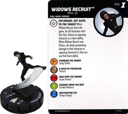 Widows Recruit #006 Black Widow Movie Gravity Feed Heroclix