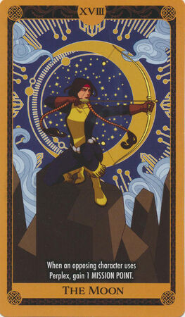 The Moon X of Swords Marvel Heroclix Tarot Card