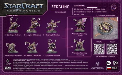 STARCRAFT® THE MINIATURES GAME - ZERGLING - ZERG - EXPANSION SET - EN