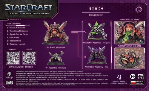 STARCRAFT® THE MINIATURES GAME - ROACH - ZERG - EXPANSION SET - EN