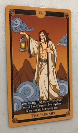 The Hermit (IX) X of Swords Marvel Heroclix Tarot Card