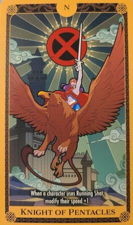 Knight of Pentacles X of Swords Marvel Heroclix Tarot Card