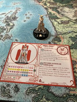 Figura Marvel Heroclix EMMA FROST - HG008 Hellfire Gala Premium Collection