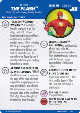 DC HeroClix Justice League Unlimited: 020.04 The Flash Team Up Card DC HeroClix Justice League Unlimited: 020.04 The Flash Team Up Card