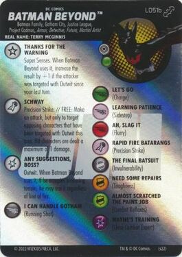 Batman Beyond #L051b Batman: Team-Up Legacy Card DC Heroclix Batman Beyond #L051b Batman: Team-Up Legacy Card DC Heroclix