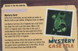 Murder in the City Enduring #mc006 Case Card DC Heroclix: Batman Team-Up
