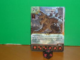 DICE MASTERS D&D Battle for Faerun Super Rare - 128 Tarrasque (carta golpeada) DICE MASTERS D&D Battle for Faerun Super Rare - 128 Tarrasque (carta golpeada)