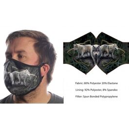 Wild Bangarang Face Mask - WOLF Anne Stokes Size M Wild Bangarang Face Mask - WOLF Anne Stokes Size M
