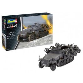 Revell Sd.Kfz. 251/1 Ausf. C + Wurfr. 4 (1:72) - EN/DE/FR/NL/ES/IT Revell Sd.Kfz. 251/1 Ausf. C + Wurfr. 4 (1:72) - EN/DE/FR/NL/ES/IT