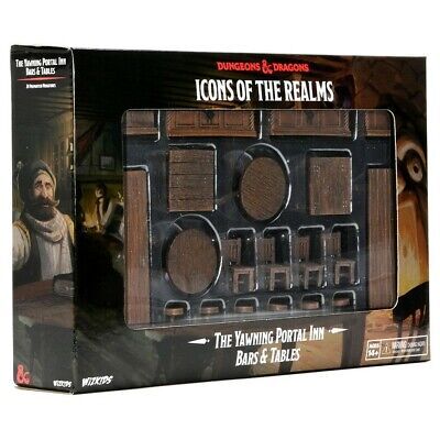 D&D Icons of the Realms Miniaturas prepintadas The Yawning Portal Inn - Bars & Tables