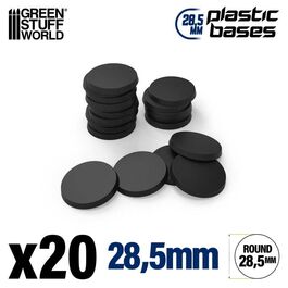Peanas de Plástico - Redondas 28,5mm NEGRO Peanas de Plástico - Redondas 28,5mm NEGRO