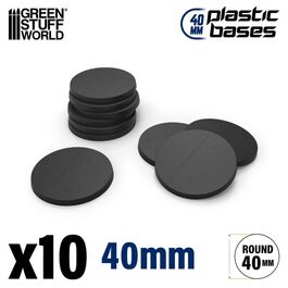 Peanas de Plástico - Redondas 40 mm NEGRO Peanas de Plástico - Redondas 40 mm NEGRO