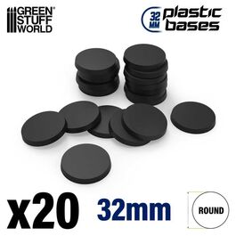 Peanas de Plástico - Redondas 32mm NEGRO Peanas de Plástico - Redondas 32mm NEGRO