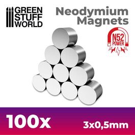 Imanes Neodimio 3x0'5mm - 100 unidades (N52) Imanes Neodimio 3x0'5mm - 100 unidades (N52)