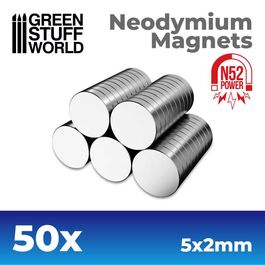 Imanes Neodimio 5x2mm - 50 unidades (N52) Imanes Neodimio 5x2mm - 50 unidades (N52)