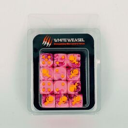 Dados rosa y morado para jugar Slaanesh Dados rosa y morado para jugar Slaanesh