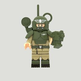 Soldado Cadia Vocoperador Pistola Bolter Tamaño Lego Soldado Cadia Vocoperador Pistola Bolter Tamaño Lego
