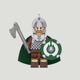Guerrero Rohan Pelirrojo Con Hacha Tamaño Lego Guerrero Rohan Pelirrojo Con Hacha Tamaño Lego