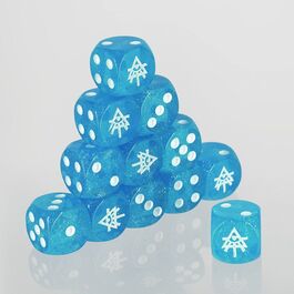 Dados azul glitter para jugar Aeldari Dados azul glitter para jugar Aeldari