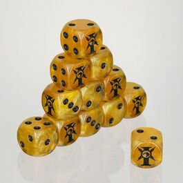 Dados dorados para jugar Adeptus Custodes Dados dorados para jugar Adeptus Custodes