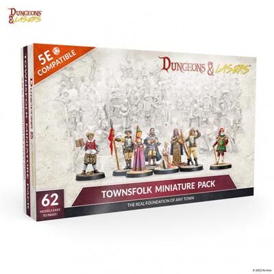 DUNGEONS & LASERS - TOWNSFOLK MINIATURE PACK - EN