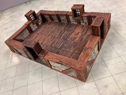 Estructura casa Warlock muro bajo 6x4