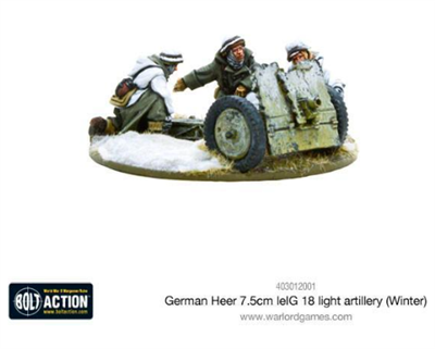 BOLT ACTION - GERMAN HEER 7.5CM LEIG 18 LIGHT ARTILLERY (WINTER) - EN