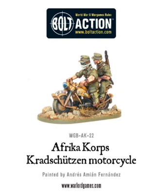 BOLT ACTION - AFRIKA KORPS KRADSCHÜTZEN MOTORCYCLE - EN