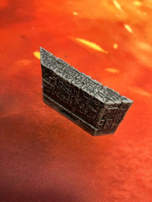 Pieza Warlock Muro bajo de piedra con diagonales 2x1