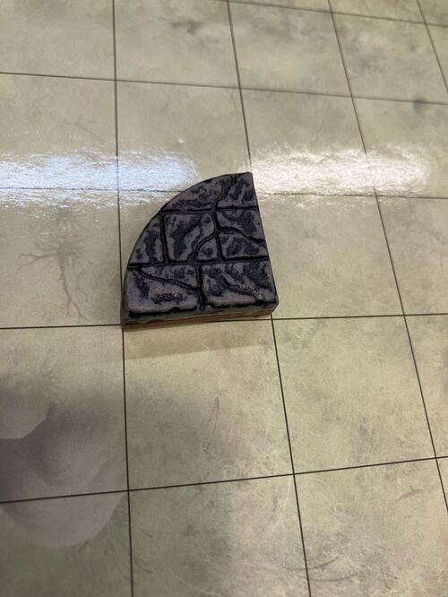 Pieza Warlock Semicírculo 1x0,5 (pieza a doble cara, madera/piedra)