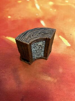 Pieza Warlock Muro bajo curvo 1x1