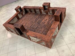 Estructura casa Warlock muro bajo 6x4