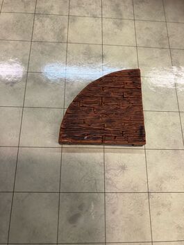 Pieza Warlock Semicírculo 2x1,5 (pieza a doble cara, madera/piedra)