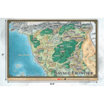 D&D - Savage Frontier Map 21'x31' - SE ENVÍA SOLO, NO COMBINABLE