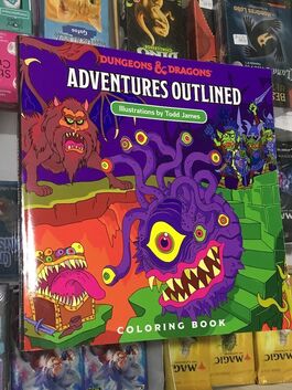 Dungeons & Dragons: Adventures Outlined Coloring Book Dungeons & Dragons: Adventures Outlined Coloring Book