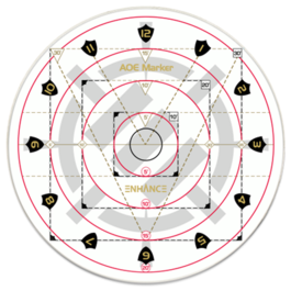 ENHANCE TABLETOP RPGS 30FT SPELL AOE DAMAGE TEMPLATE ENHANCE TABLETOP RPGS 30FT SPELL AOE DAMAGE TEMPLATE