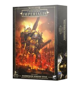 LEGIONS IMPERIALIS: WARBRINGER NEMESIS TITAN CON QUAKE CANNON, VOLCANO CANNON, AND LASER BLASTER LEGIONS IMPERIALIS: WARBRINGER NEMESIS TITAN CON QUAKE CANNON, VOLCANO CANNON, AND LASER BLASTER