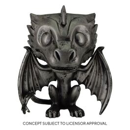 Juego de tronos POP! TV Vinyl Figura Drogon (Iron) 9 cm