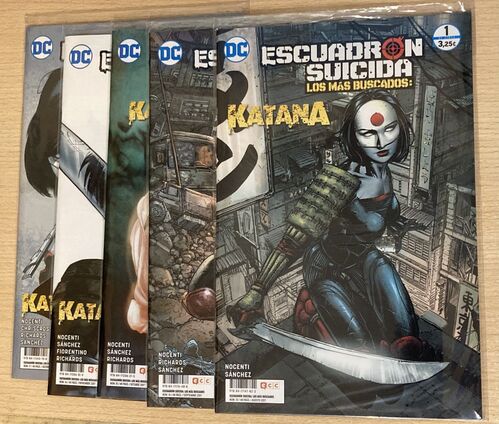 ESCUADRON SUICIDA LOS MÁS BUSCADOS KATANA (SERIE COMPLETA DEL 1 AL 5)