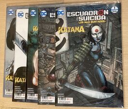ESCUADRON SUICIDA LOS MÁS BUSCADOS KATANA (SERIE COMPLETA DEL 1 AL 5) ESCUADRON SUICIDA LOS MÁS BUSCADOS KATANA (SERIE COMPLETA DEL 1 AL 5)