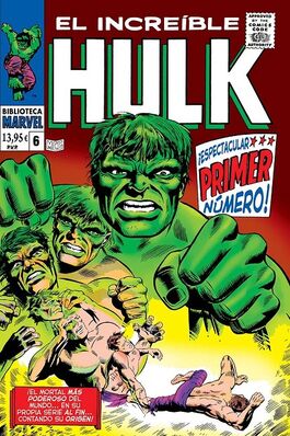 BIBLIOTECA MARVEL EL INCREÍBLE HULK # 06 DE 1968 BIBLIOTECA MARVEL EL INCREÍBLE HULK # 06 DE 1968