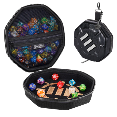 ENHANCE TABLETOP RPGS DICE TRAY & CASE COLLECTOR'S EDITION (BLACK)