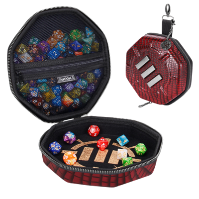ENHANCE TABLETOP RPGS DICE TRAY & CASE COLLECTOR'S EDITION (RED)